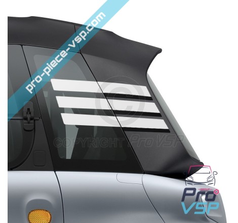 Adesivos de custódia para Citroën Ami / Branco e preto