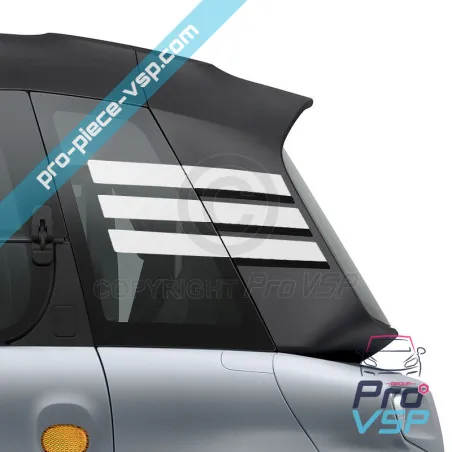 Adesivos de custódia para Citroën Ami / Branco e preto