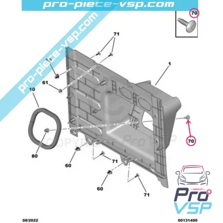 Vis de carrosserie pour Citroën Ami / Opel Rocks-E / Fiat Topolino