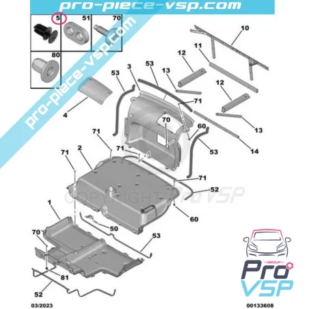Schneiden Sie den Fixierclip für Citroën Ami / Opel Rocks-E / Fiat Topolino