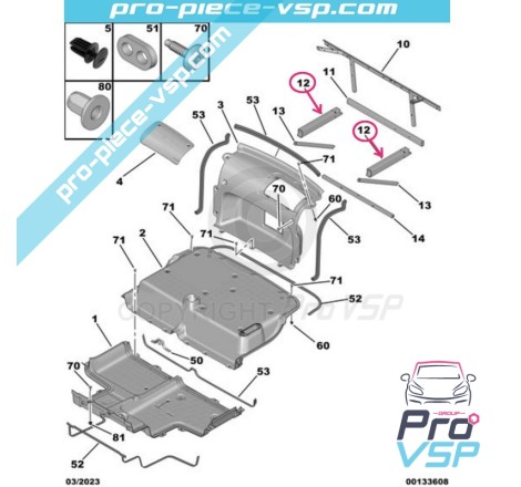Sparta traseira para Citroën Ami / Opel Rocks-E / Fiat Topolino