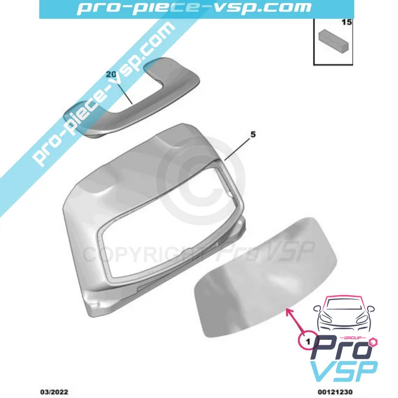 Ventana trasera para Citroën Ami / Opel Rocks-E / Fiat Topolino