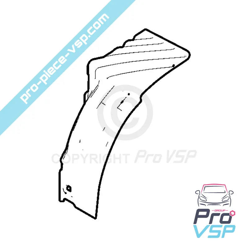 Rear muder left origin for Citroën Ami / Opel Rocks-E / Fiat Topolino