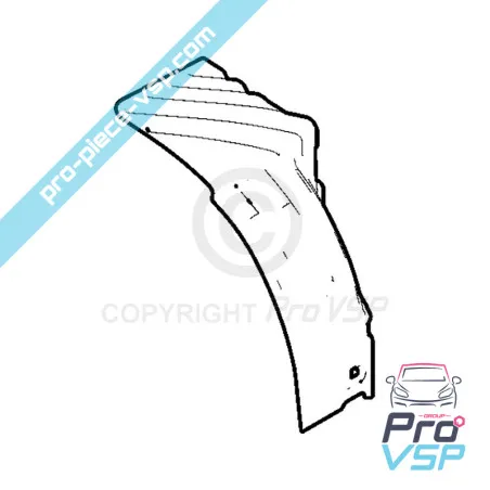 Rear muder straight for Citroën Ami / Opel Rocks-E / Fiat Topolino