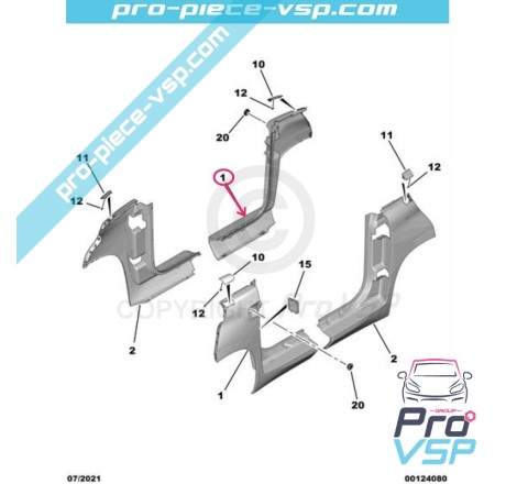 Right rear wing