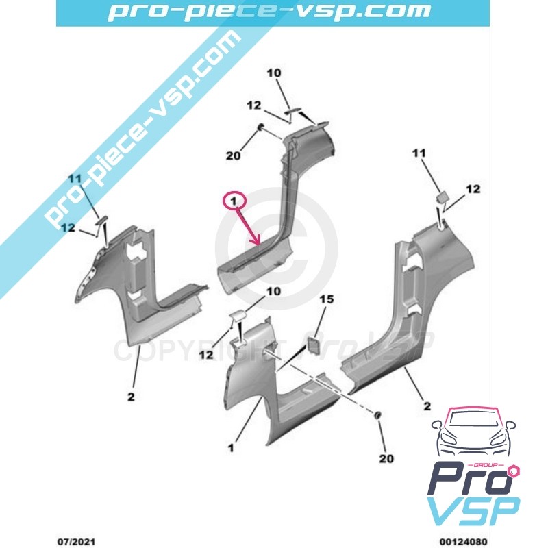 Right rear wing