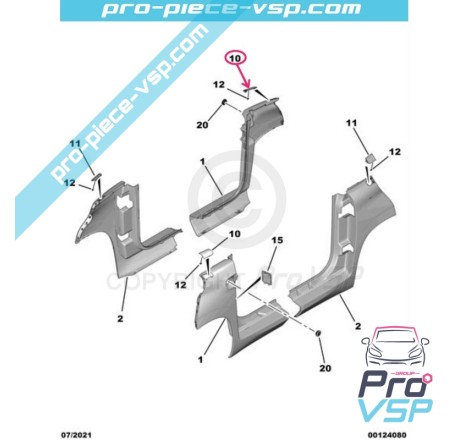Rear wing hubcker