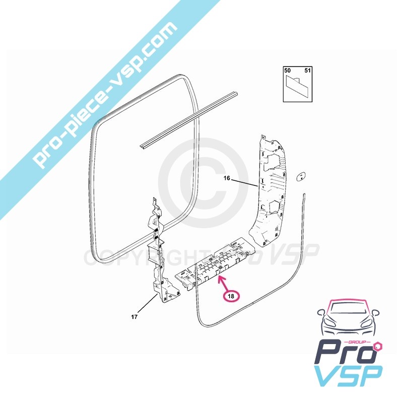 Horizontal door input reinforcement