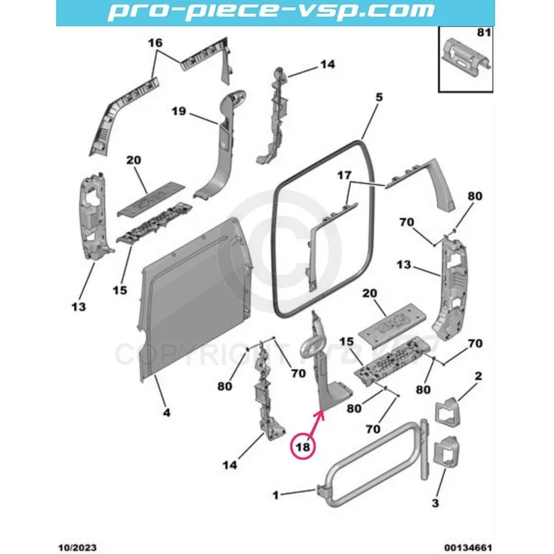 Habillage d'entrée de porte
