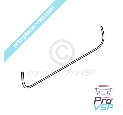 Lower door glass seal