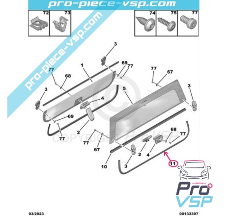 Superior door glass seal