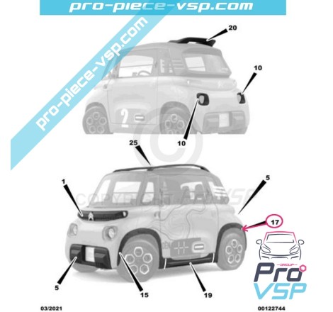 Front right wing extension