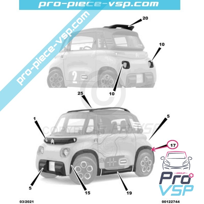 Front right wing extension