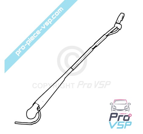 Front wiper arm