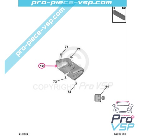 Suporte para tomada USB