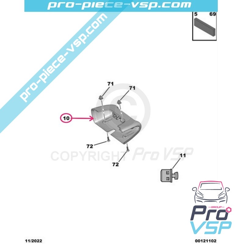 Suporte para tomada USB