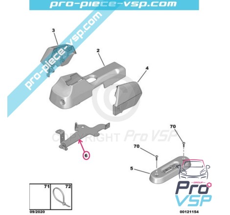 Hand brake holder