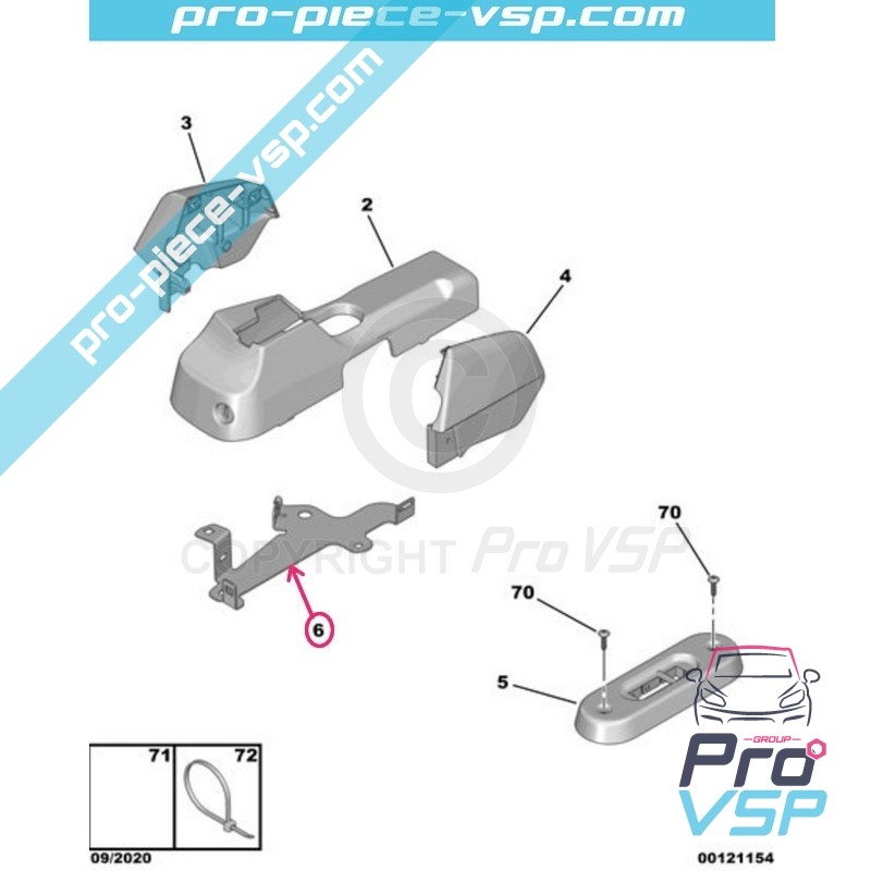 Hand brake holder