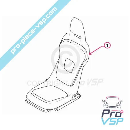 Asiento gris derecho