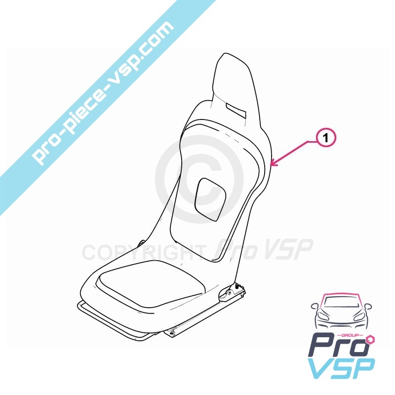 Gray left seat