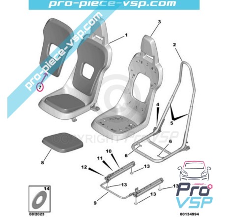 Seat backrest