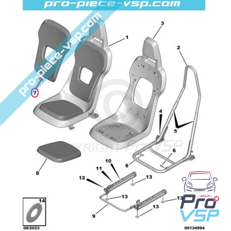 Seat backrest