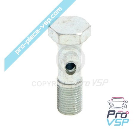 Screw banjo of solenoid valve