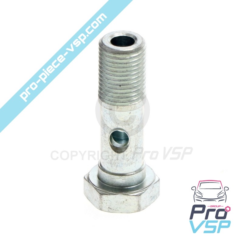 Screw banjo of solenoid valve