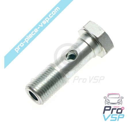Screw banjo of solenoid valve