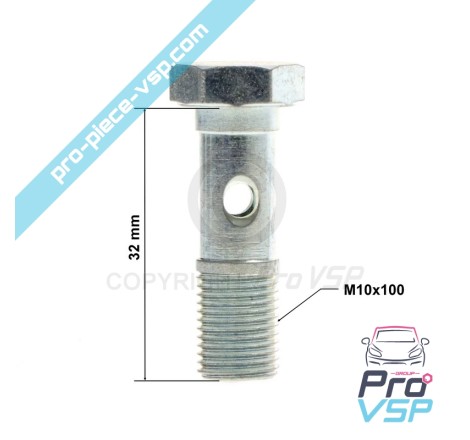 Screw banjo of solenoid valve