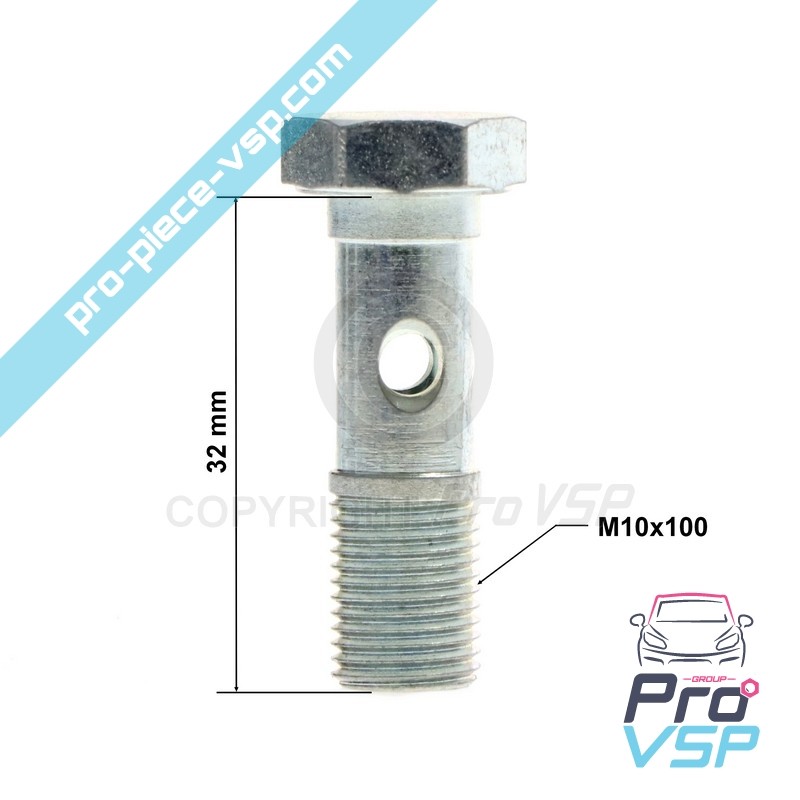 Screw banjo of solenoid valve