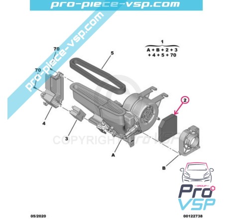 Particle cabin filter
