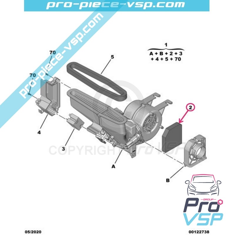 Particle cabin filter