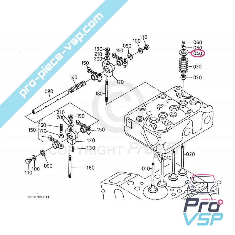 Top valve spring bowl