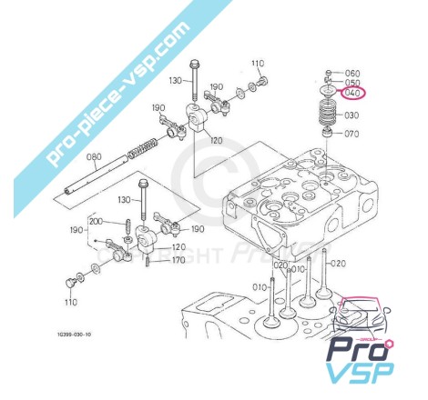 Top valve spring bowl