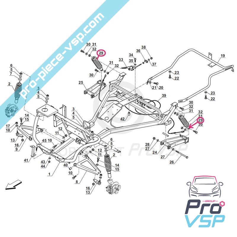 Rear shock absorber