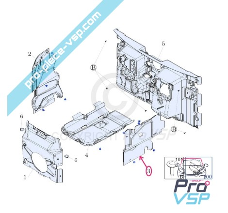 Insonorisation sous moteur