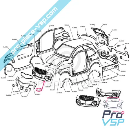 Parachoques delantero