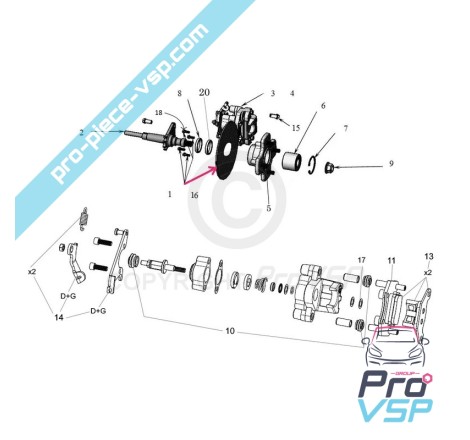 Rear brake disc