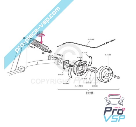 Rear shock absorber