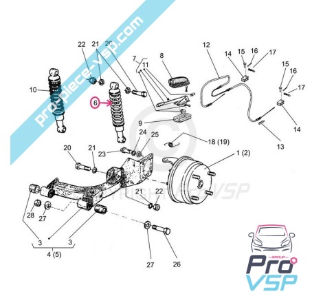 Rear shock absorber