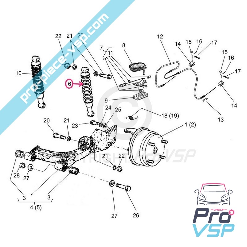 Rear shock absorber