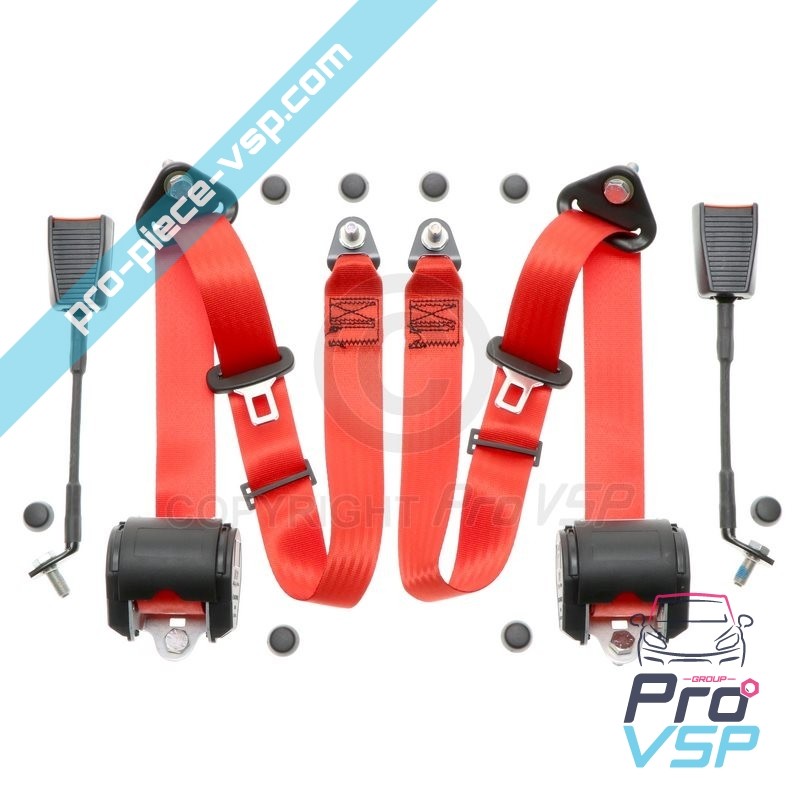 Kit ceinture rouge voiture sans permis Chatenet CH26 Sporteevo CH40