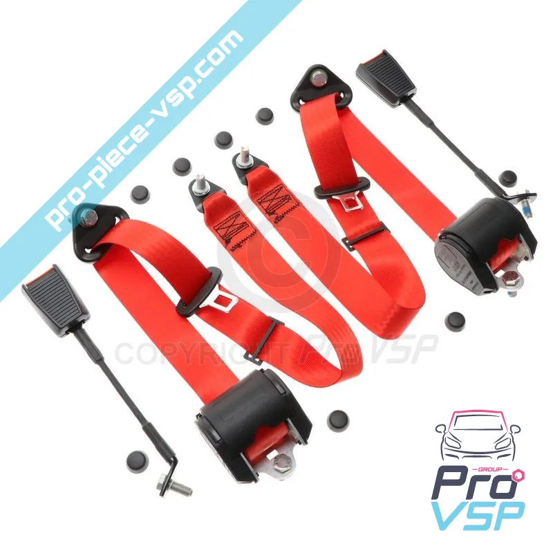 Ceinture de sécurité rouge pour Chatenet CH26