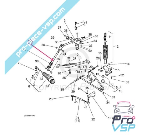 Cardan of steering column