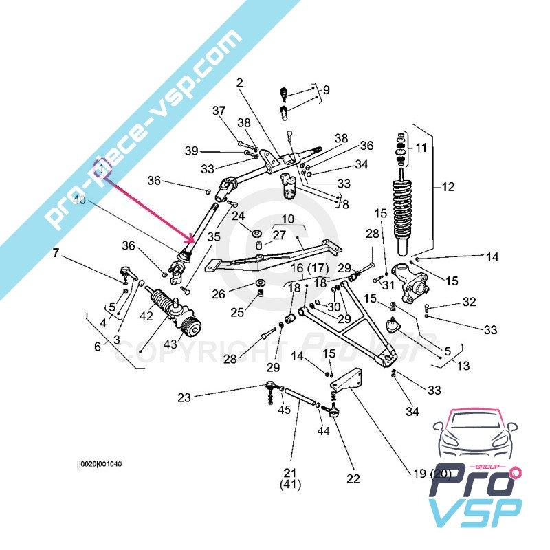 Cardan of steering column