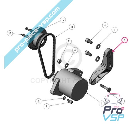 Alternator support