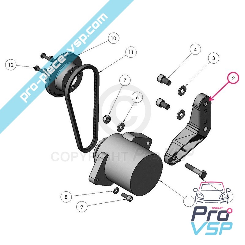 Alternator support