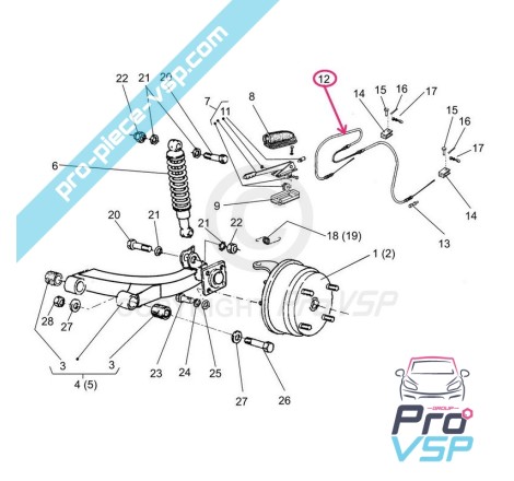 Hand brake cable