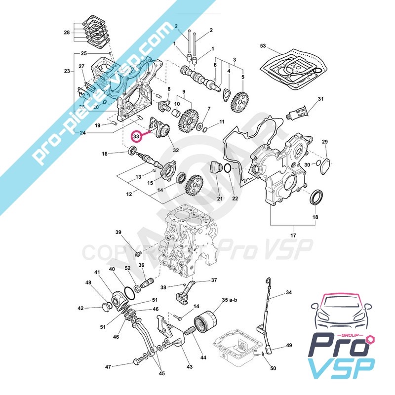 Oil pump gasket